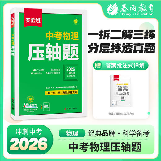 2026 实验班  实验班 中考压轴题 物理 商品图0