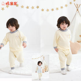 棉果果冬季新品暖姜棉柔软90-130码保暖暖姜套头套装M401302425673