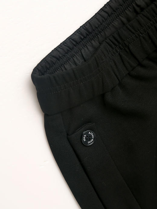 黑色宽松休闲裤女 显瘦高腰垂感九分裤 时尚简约百搭哈伦裤 商品图2