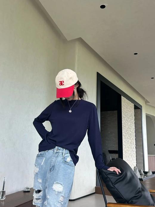 耐尔 糯米棉感小立领拉绒打底衫 W4080 商品图6