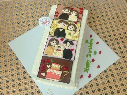情侣手绘蛋糕四幅图图画可选（提前24小时预定） 商品图0