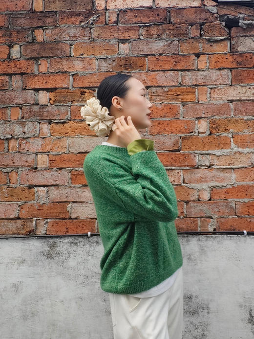 【灰度森林🌳】噢蜜ooomeooo口袋装饰套头毛衣 商品图6