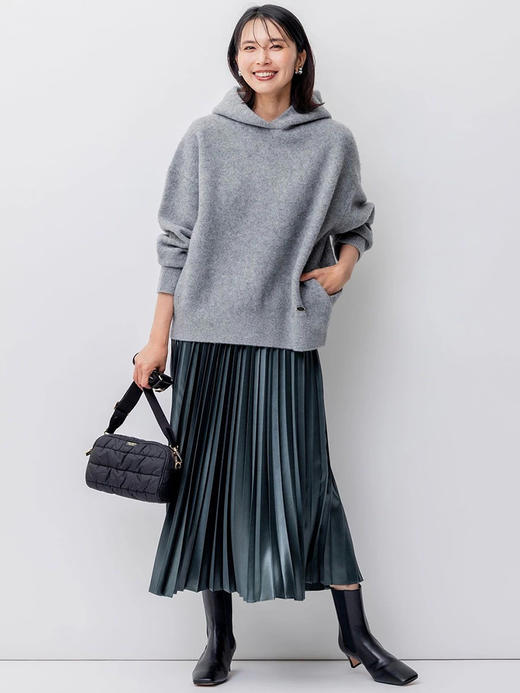 23区日系春季通勤宽松版圆领套头长袖针织毛衣内搭毛衫商场同款 商品图1