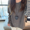 suoreoe 条纹T恤 宽松慵懒感 显白百搭 内搭/外穿 商品缩略图4