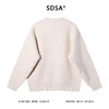 257101SDSA秋冬新款痞帅男装韩版纯色简约竖纹圆领针织衫百搭慵懒风毛衣 商品缩略图5