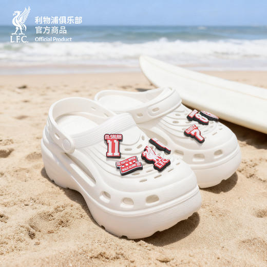 【官方正版】利物浦俱乐部 | 红白卡通增高洞洞鞋休闲日常沙滩拖鞋萨拉赫 商品图2