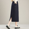 时髦牛仔半身裙，中长款垂感修身直筒裙高腰开叉一步裙MYX-PH-1761-L 商品缩略图2