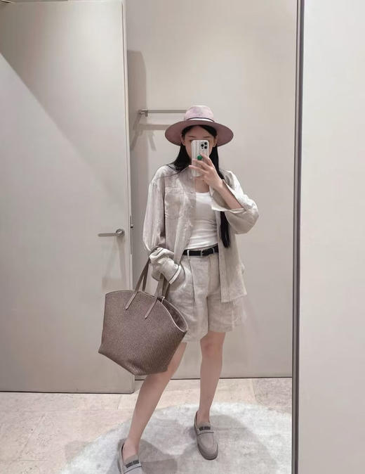 2509402   亚麻 气质长袖衬衫 商品图1