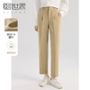 【专属特价】熙世界气质简约通勤直筒裤2025秋季新款女休闲裤百搭职场OL长裤 商品缩略图0