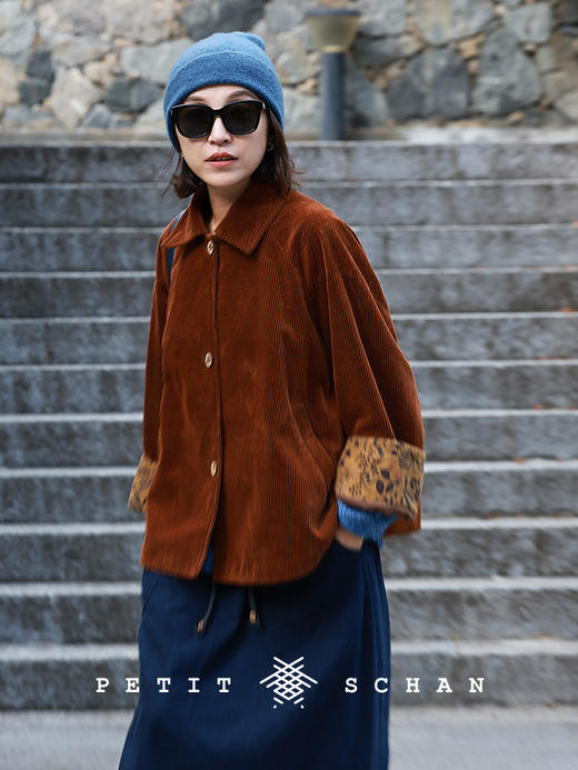 PETIT SCHAN小闪 CLO#918 Old Times 旧时光 棉牦牛绒灯芯绒外套 商品图1