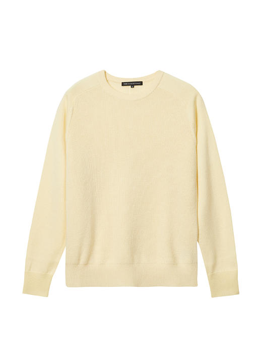 23区日系秋季通勤宽松羊毛羊绒混纺圆领套头毛衣针织毛衫商场同款 商品图4