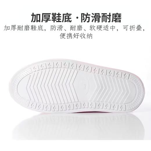中筒加厚防水鞋套防滑耐磨雨鞋套拉链款防雨鞋套成人PVC雨鞋套 商品图3