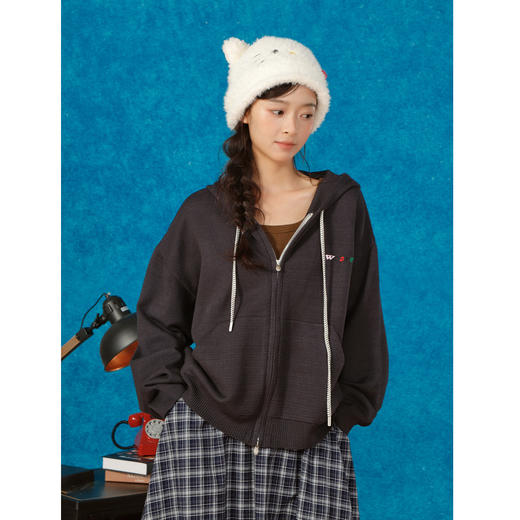 休闲连帽卫衣版开衫毛衣-纪念日百货门店同款165495187 商品图1