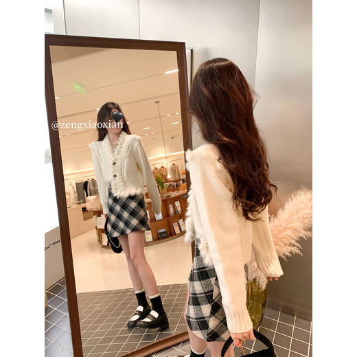 <曾小咸推荐>2.7现货秒杀 ！微信超特价！韩系毛边开衫 日常189 立减89.01 秒杀99.99！！ 商品图2