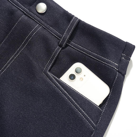 时髦牛仔半身裙，中长款垂感修身直筒裙高腰开叉一步裙MYX-PH-1761-L 商品图3