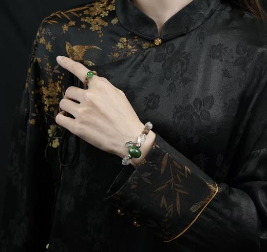 【会员专享】后辰新中式气质沉香碧玉链 商品图0