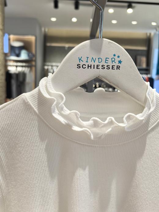 【50S超软莫代尔】SCHIESSER德国舒雅女童莫代尔氨纶薄款春秋打底保暖木耳花边打底衫36/25284U 商品图5