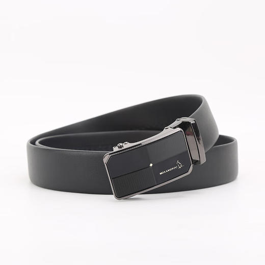 美都袋鼠（MDKANGROO）时尚MD309AM203-DA-M2男士皮带商务情人节送老公礼物父亲节皮带 黑色 115cm 商品图5