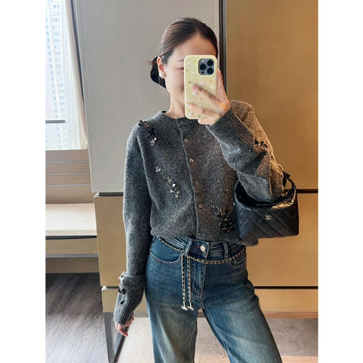 2509404   重工“繁星”手工钉珠开衫 商品图8