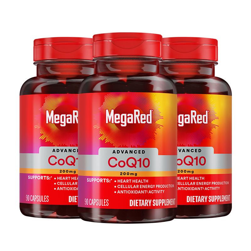 MegaRed 辅酶Q10 高浓度 200mg 90粒x3瓶