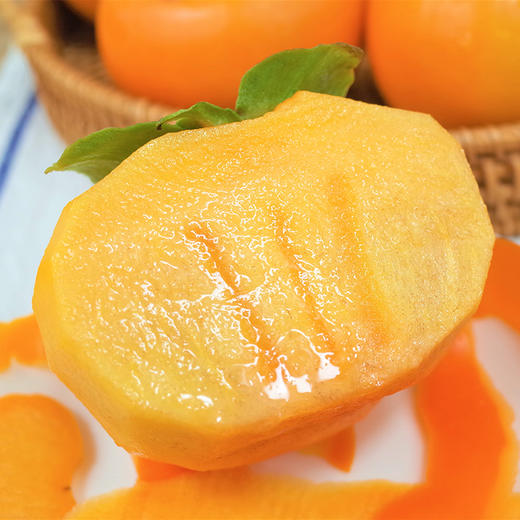 云南保山甜脆柿 自带冰糖心无核不涩口 满口甜脆好过瘾 商品图3