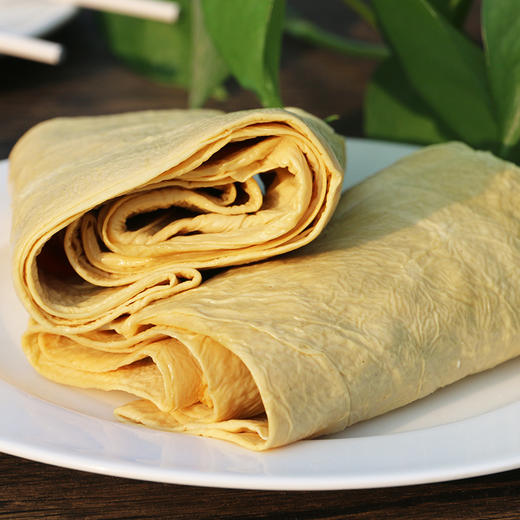 密云蔡家洼油豆皮 特别鲜 口感筋道爽滑 传统石磨工艺 鲜香味美 豆制品100g 商品图4