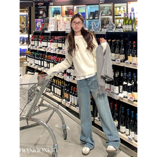 <曾小咸推荐>韩系连帽设计套头毛衣【预售款，预计3-15天发货】 商品图2