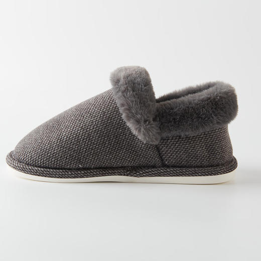  秋冬室内拖鞋保暖加厚包跟月子鞋带翻毛室内外靴 PI 商品图8