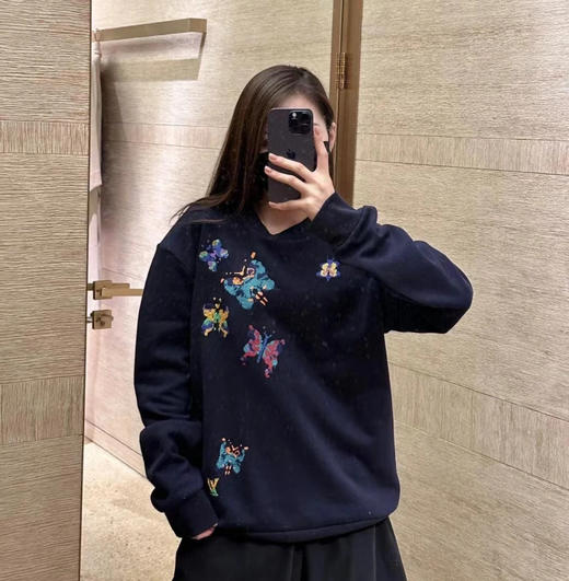 驴家 走秀款经典七彩斑斓蝴蝶卫衣 男女同款（SS） 商品图0