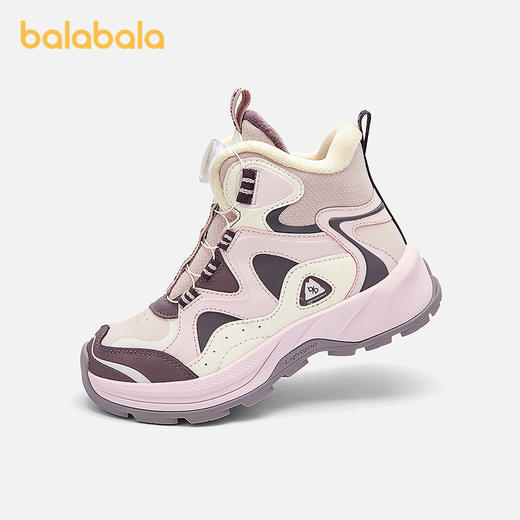 巴拉巴拉童鞋女童运动鞋加绒靴子秋冬2025新款户外潮 商品图0