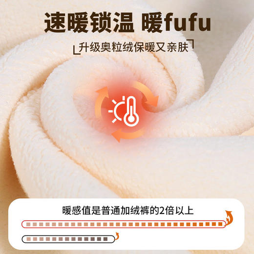 迪士尼女童加绒裤子一体绒外穿2024新款女大童运动裤冬季加厚卫裤 商品图8