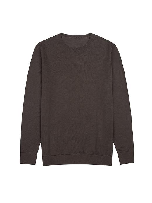 「5色可选」100%超细羊毛16针圆领针织衫 商品图1