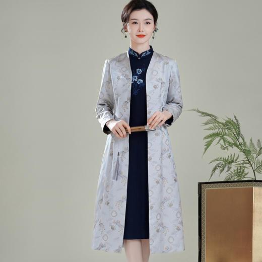 【凤祥】改良新中式国风风衣，旗袍唐装外套大衣XGT-T25116 商品图1