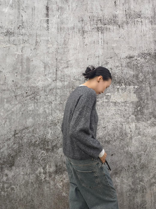 【灰度森林🌳】噢蜜ooomeooo口袋装饰套头毛衣 商品图3