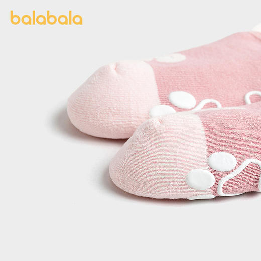 巴拉巴拉宝宝袜子冬季保暖袜婴幼儿中筒袜两件套舒适 商品图2