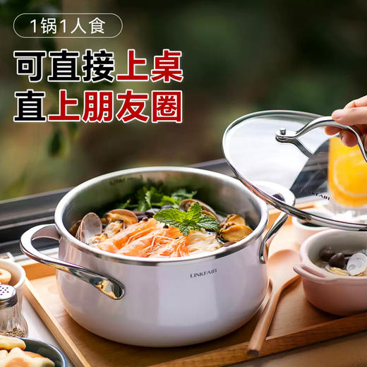 【高压力锅 也可以汤锅】3L  燃气电磁炉通用 360°随意开盖 无需对准 快速炖煮~预售3天 商品图1