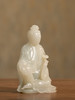 于泾大师作品和田玉雕如意自在观音像 商品缩略图1