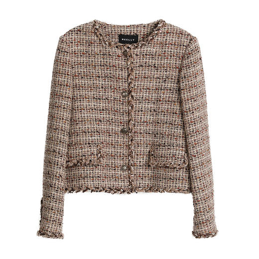 NEELLY纳俪商场同款秋冬新款复古时髦小香风外套女百搭气质上衣N25091C01144 商品图3