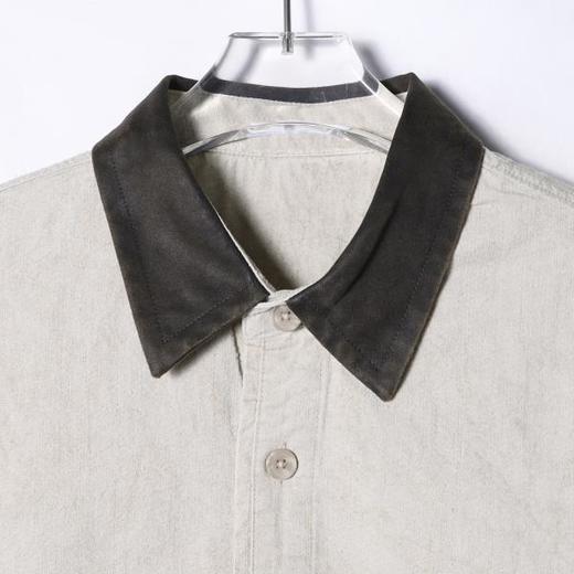 SDSA男士秋冬新款痞帅男装美式撞色口袋纽扣翻领长袖衬衫百搭宽松 商品图2