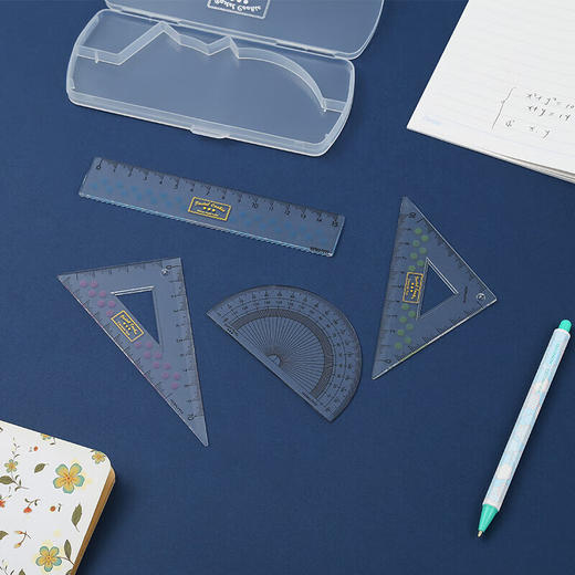 国誉淡彩曲奇三角尺套装(四色混装) WSG-CLCA 商品图0