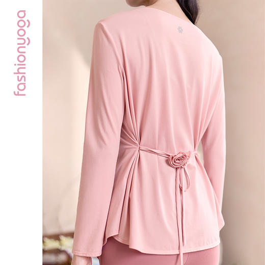 凡圣瑜伽温柔花朵系带外搭 F15366 商品图11