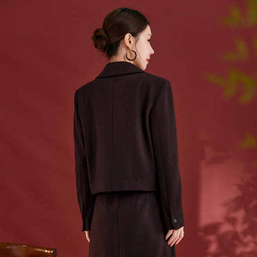 羊毛小西装修身气质，一粒扣高级感外套SM-62501301 商品图2