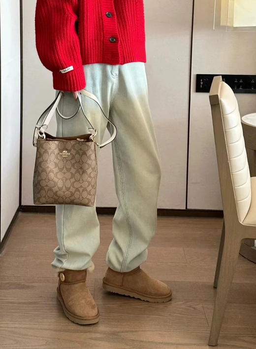 COACH 蔲驰女2025新款 mollie 22 单肩手提斜挎水桶包（SS） 商品图4