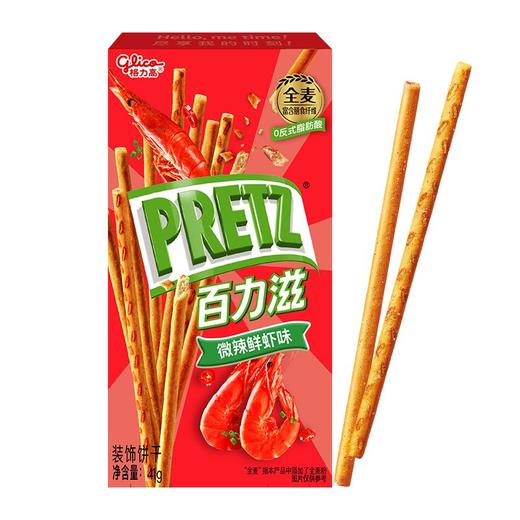 格力高百力滋 微辣鲜虾味 装饰饼干41g 商品图0