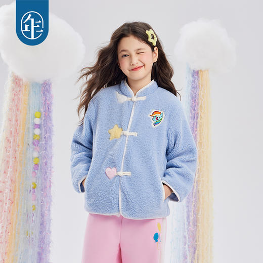 小马宝莉联名年衣童装唐装25秋冬新款卡通公主中式小马宝莉唐装 商品图4