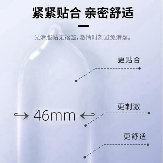 大卫避孕套 超小号安全套超薄玻尿酸套套女性快潮成人计生情趣性用品 商品图2