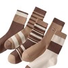 雀说10双装女袜美拉德秋冬中筒袜潮网红款堆堆袜森系条纹咖色长筒袜潮搭AL 商品缩略图4