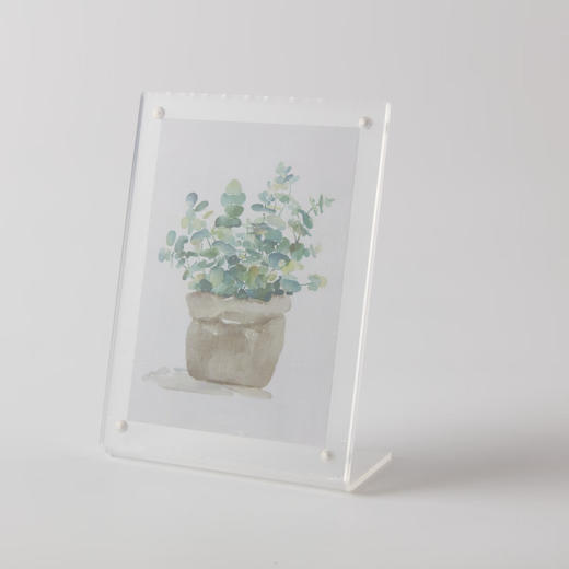 亚克力透明相框L型摆台展示画框磁吸式相框 商品图2