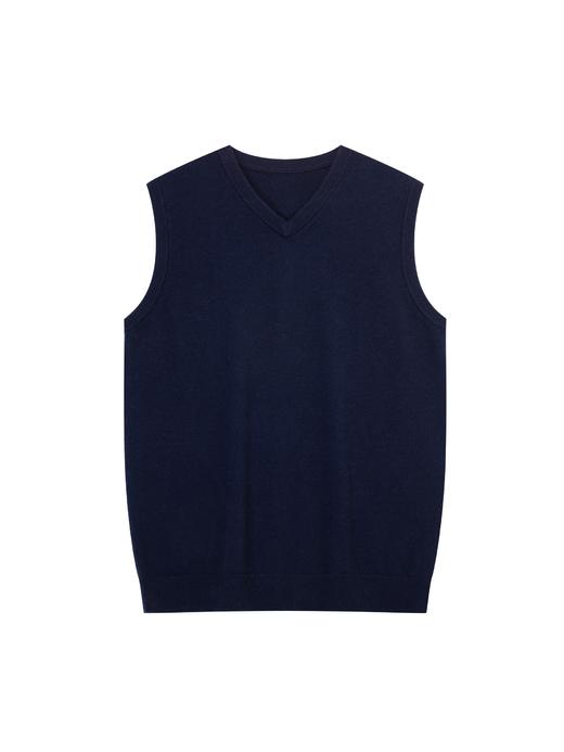 「3色可选」100%羊绒12针V领背心针织衫 商品图2