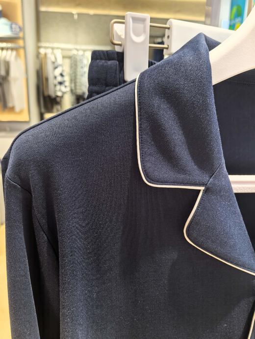 【50S100%长绒棉 SCHIESSER德国舒雅男士翻领经典款 100%长绒棉180G长袖长裤套装35/25963H 商品图3